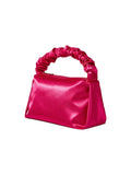 Womens Hot Pink Slouchy Handle Clutch Bags in Satin