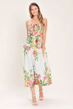 SHADOW FLORAL MIDI DRESS