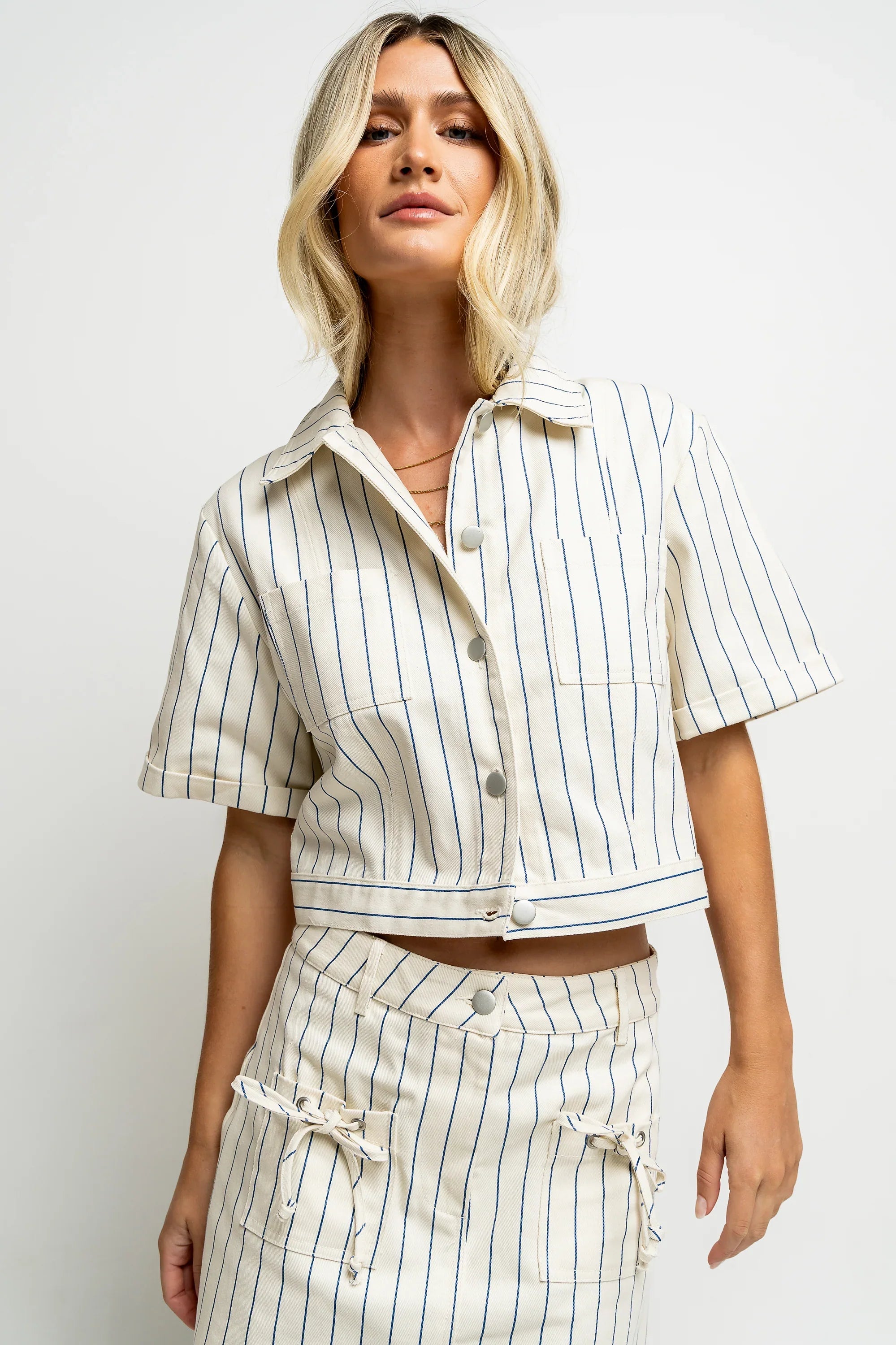 Baylor Striped Button Up FINAL SALE