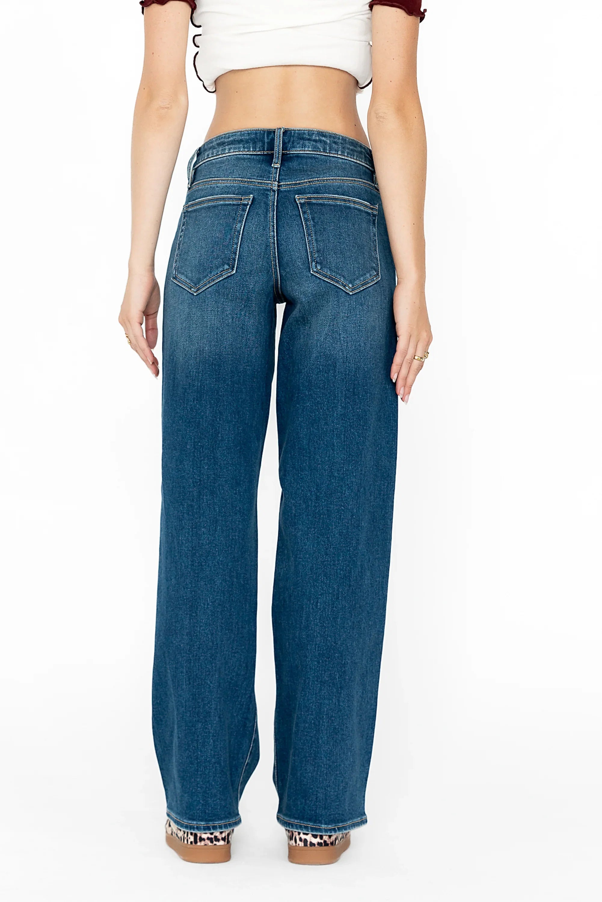 Sloane Wide Leg Jeans in Dark Wash