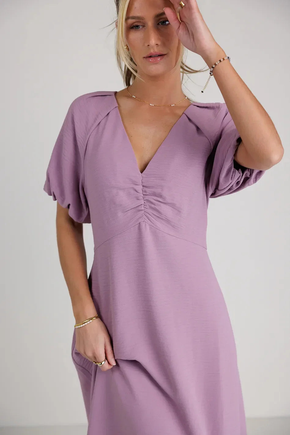 Maeve Midi Dress in Lavender FINAL SALE