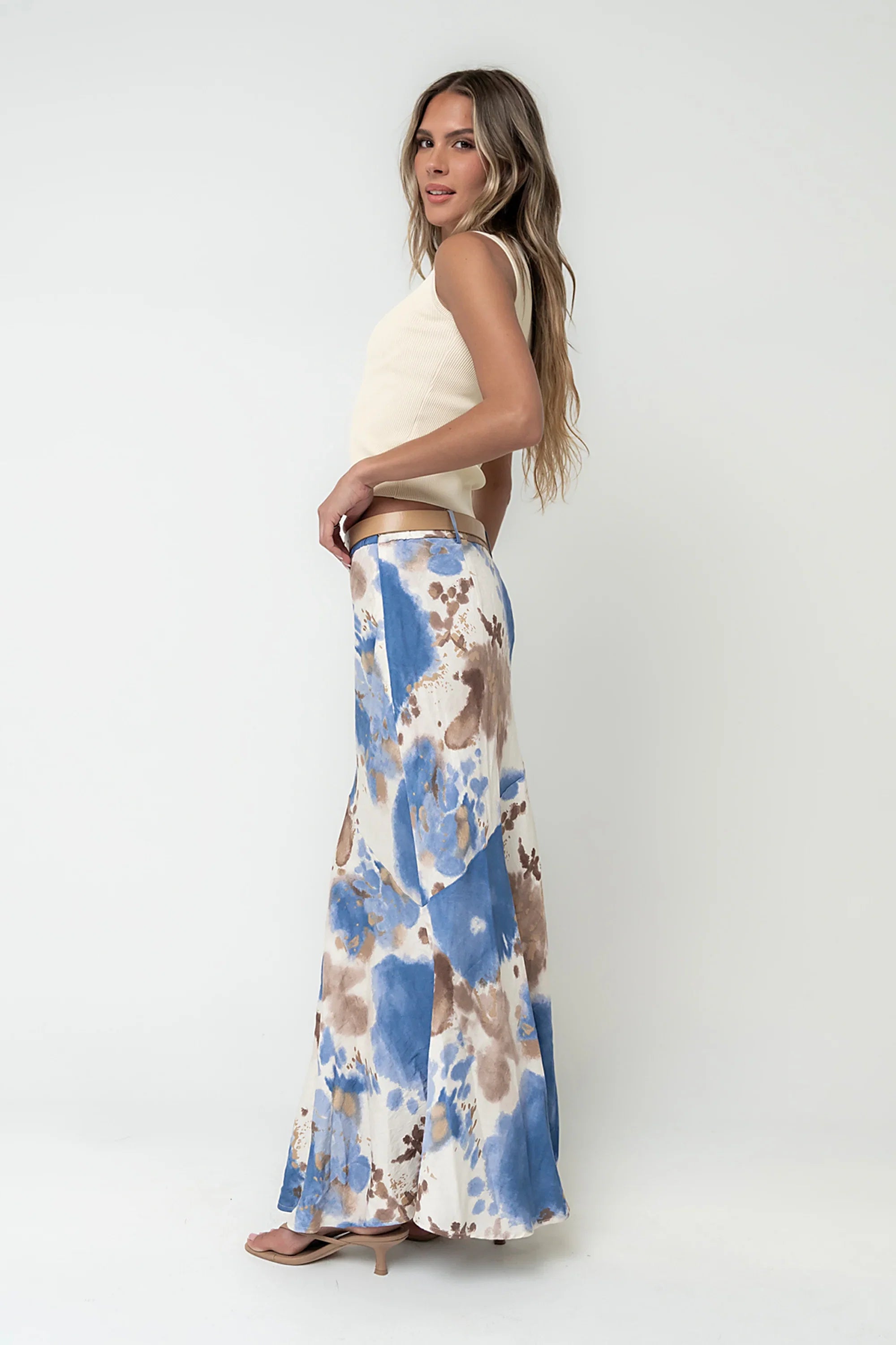 Jojo Watercolor Maxi Skirt
