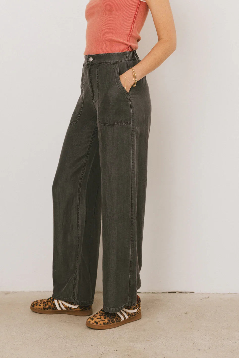 Reece Wide Leg Pants in Black FINAL SALE