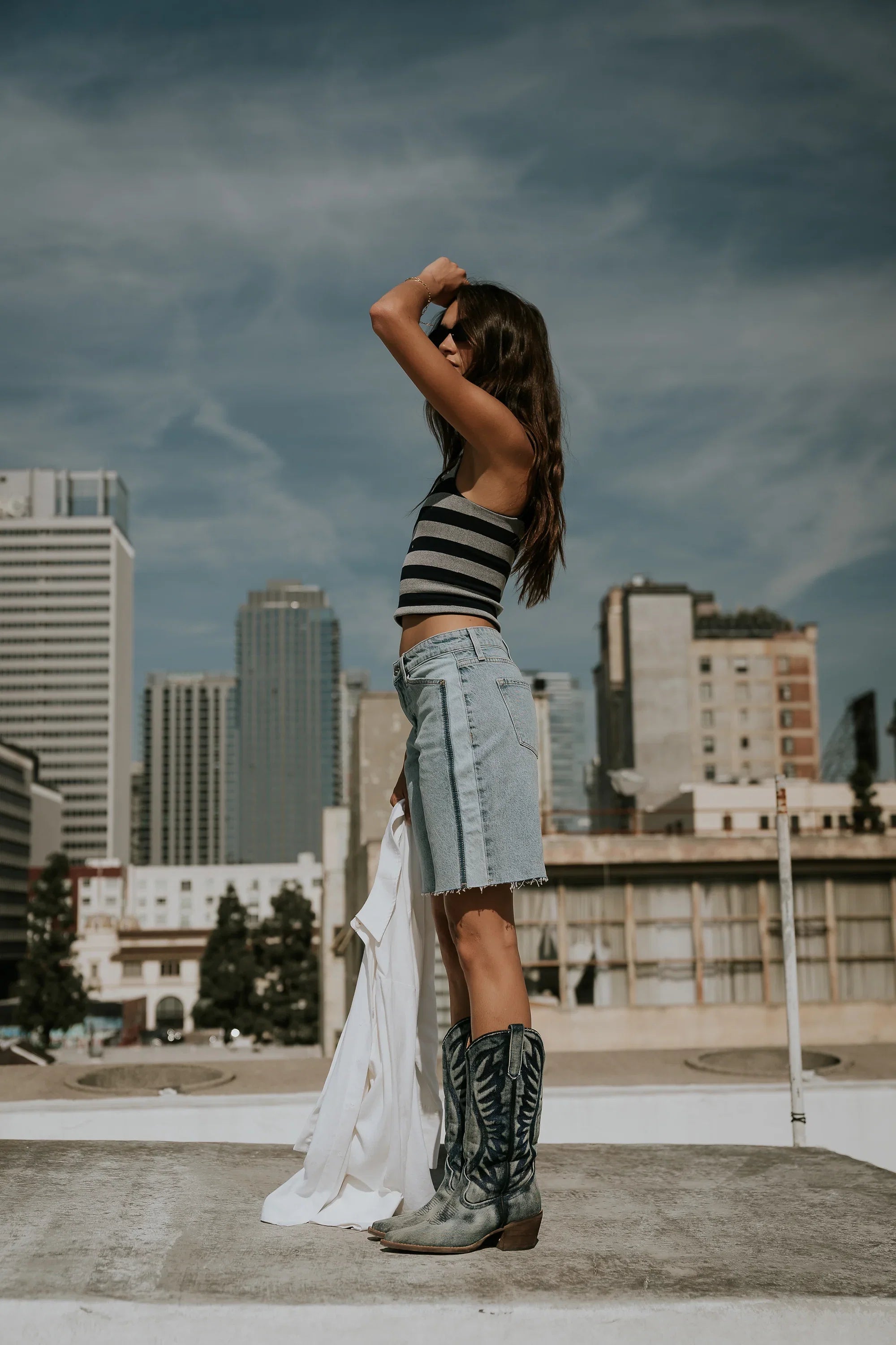 Dylan Two Toned Bermuda Shorts
