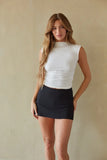 Taylor Ruched High Neck Tank Top