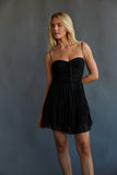 Ivy Lace Bustier Babydoll Mini Dress