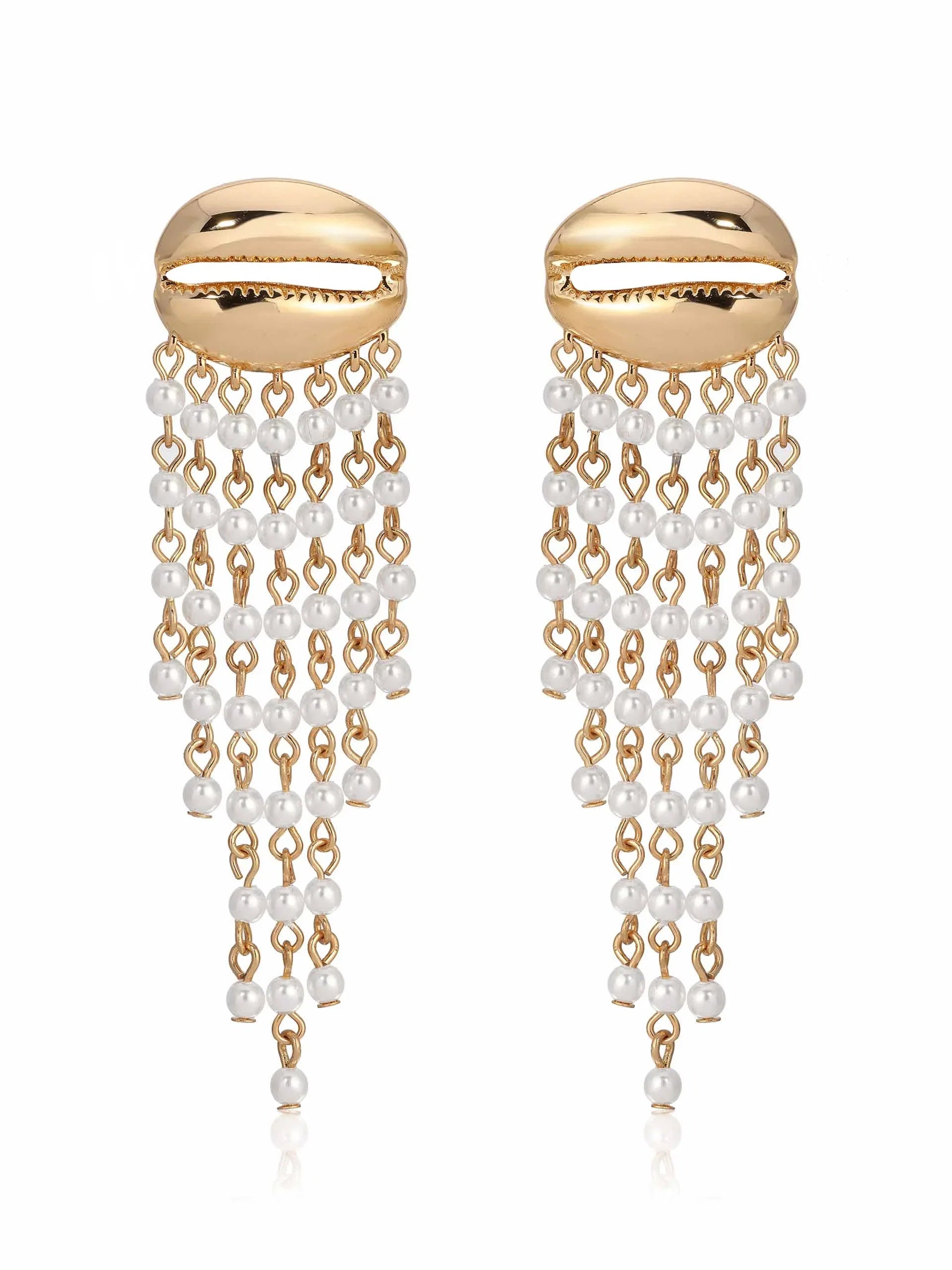 Mykonos Shell Dangle Earrings
