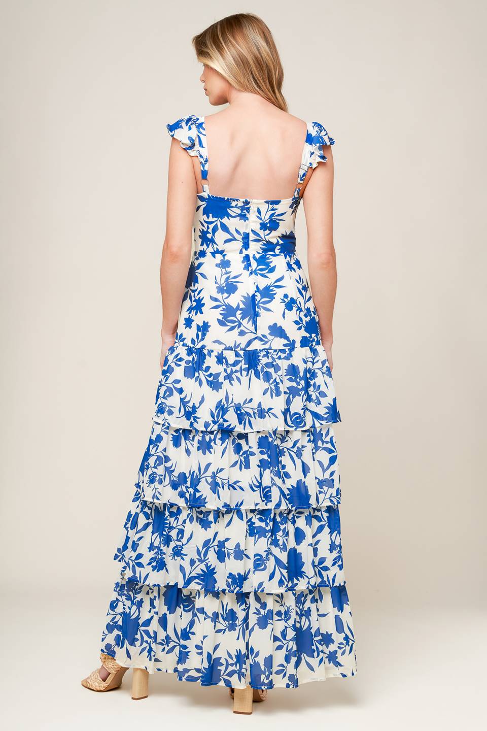 BLUEBELL MEADOWS FLORAL MAXI DRESS