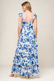 BLUEBELL MEADOWS FLORAL MAXI DRESS
