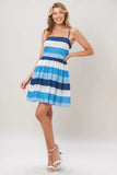 SHORELINE SWEET NAVY EYELET MINI DRESS