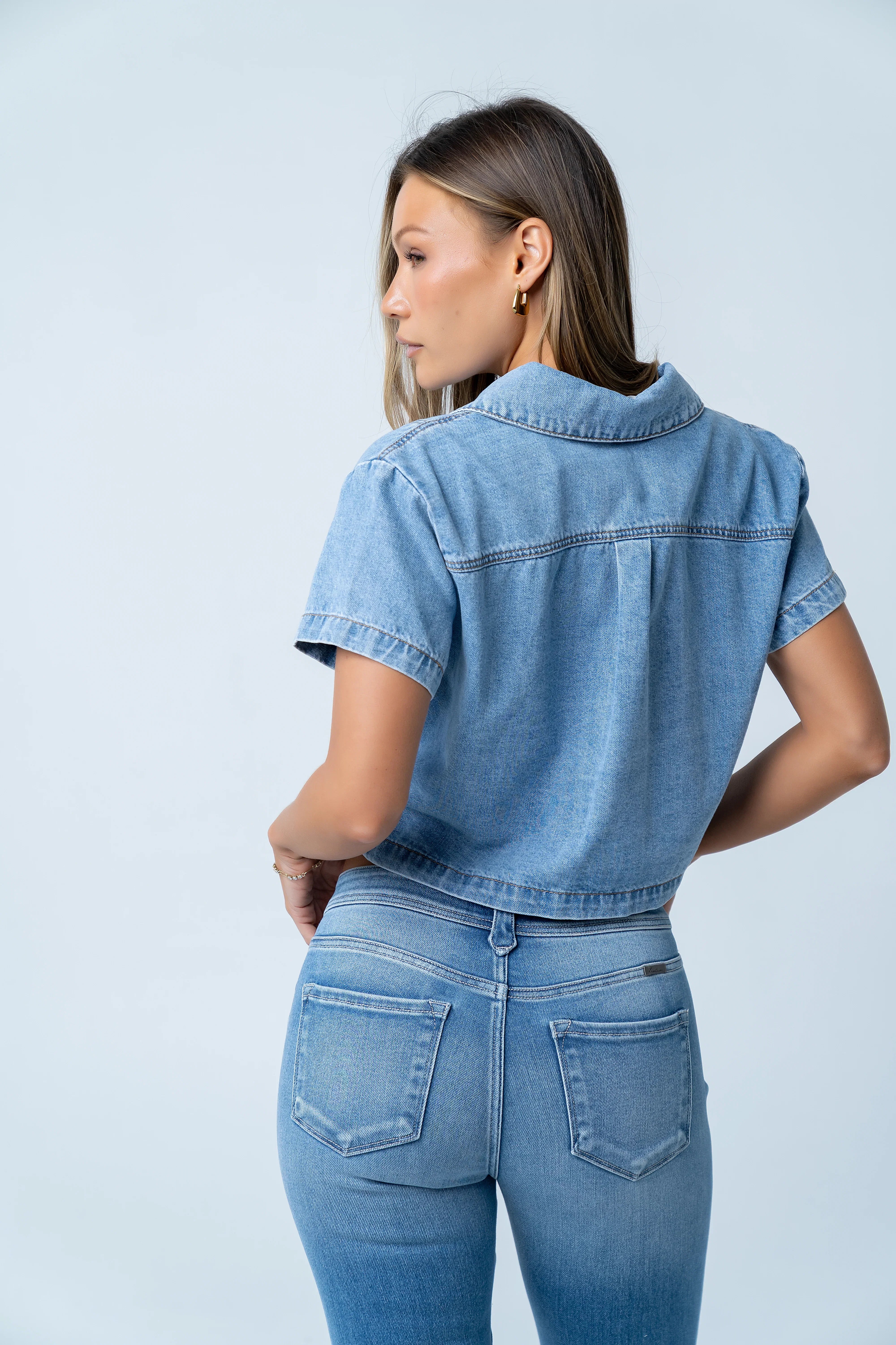 Masha Denim Button Up