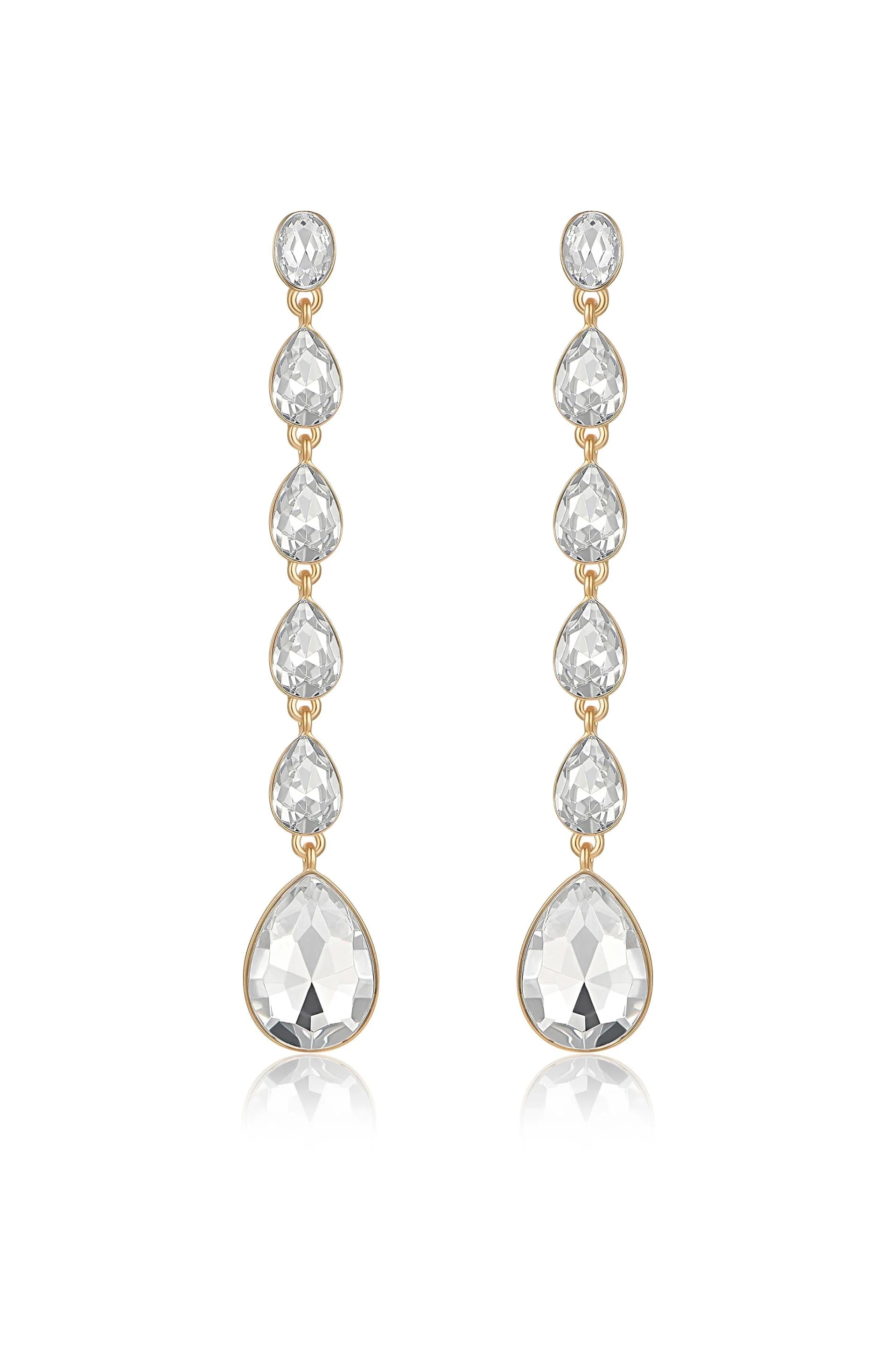 Crystallized Drop Earrings