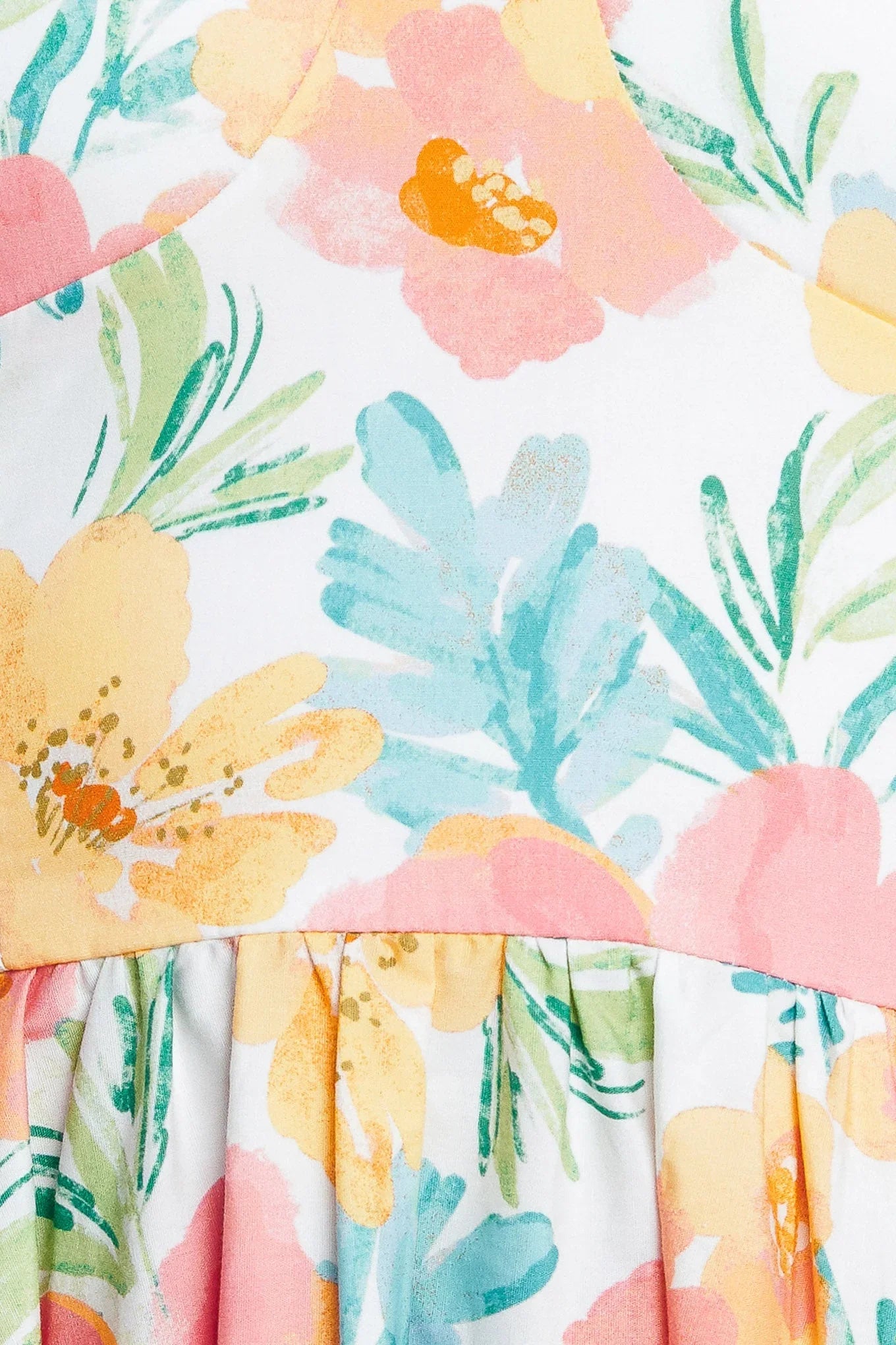 SOFT SUNSHINE FLORAL MIDI DRESS