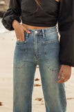 Leila Wide Leg Jeans in Medium Wash FINAL SALE