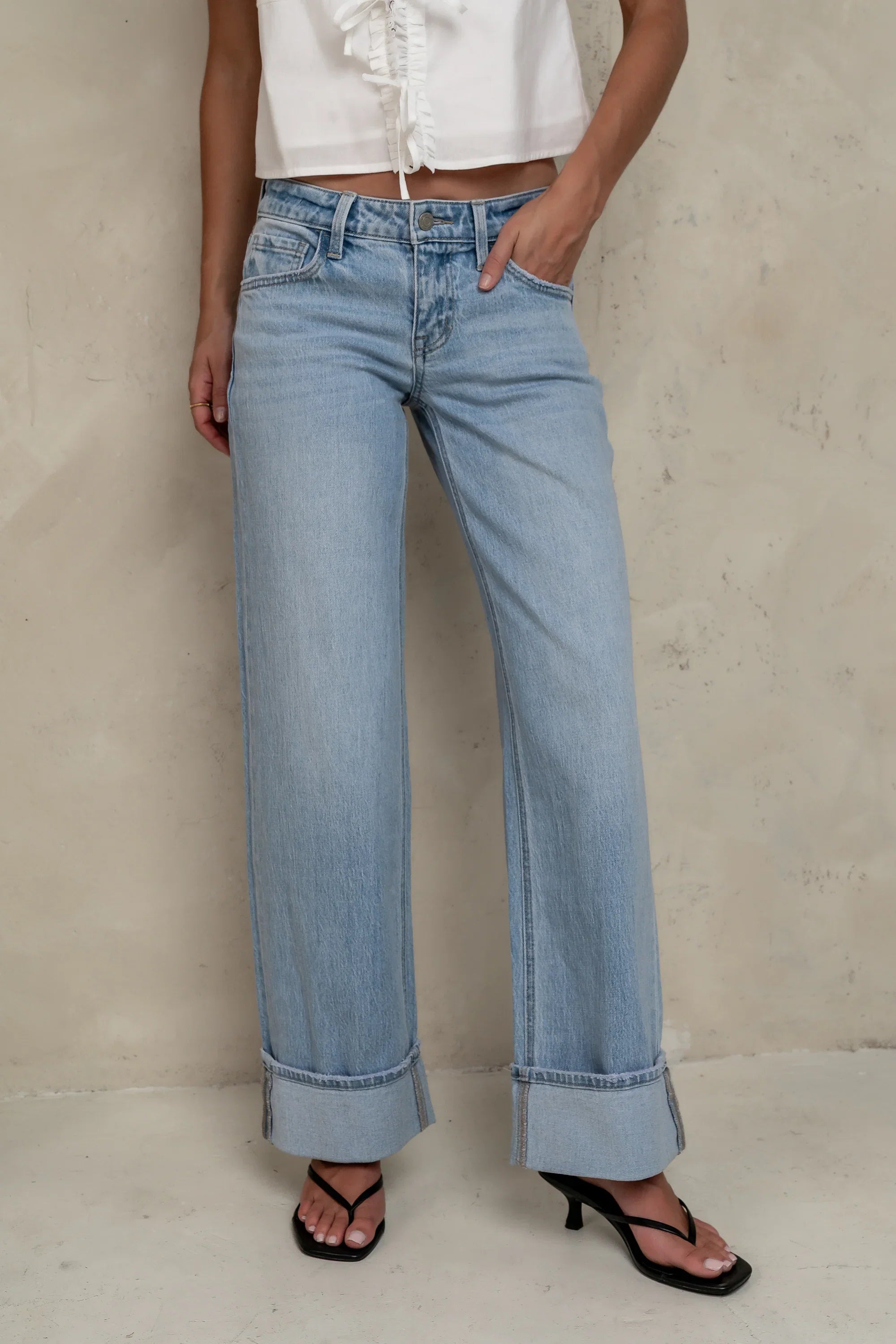 Marcia Cuffed Baggy Jeans
