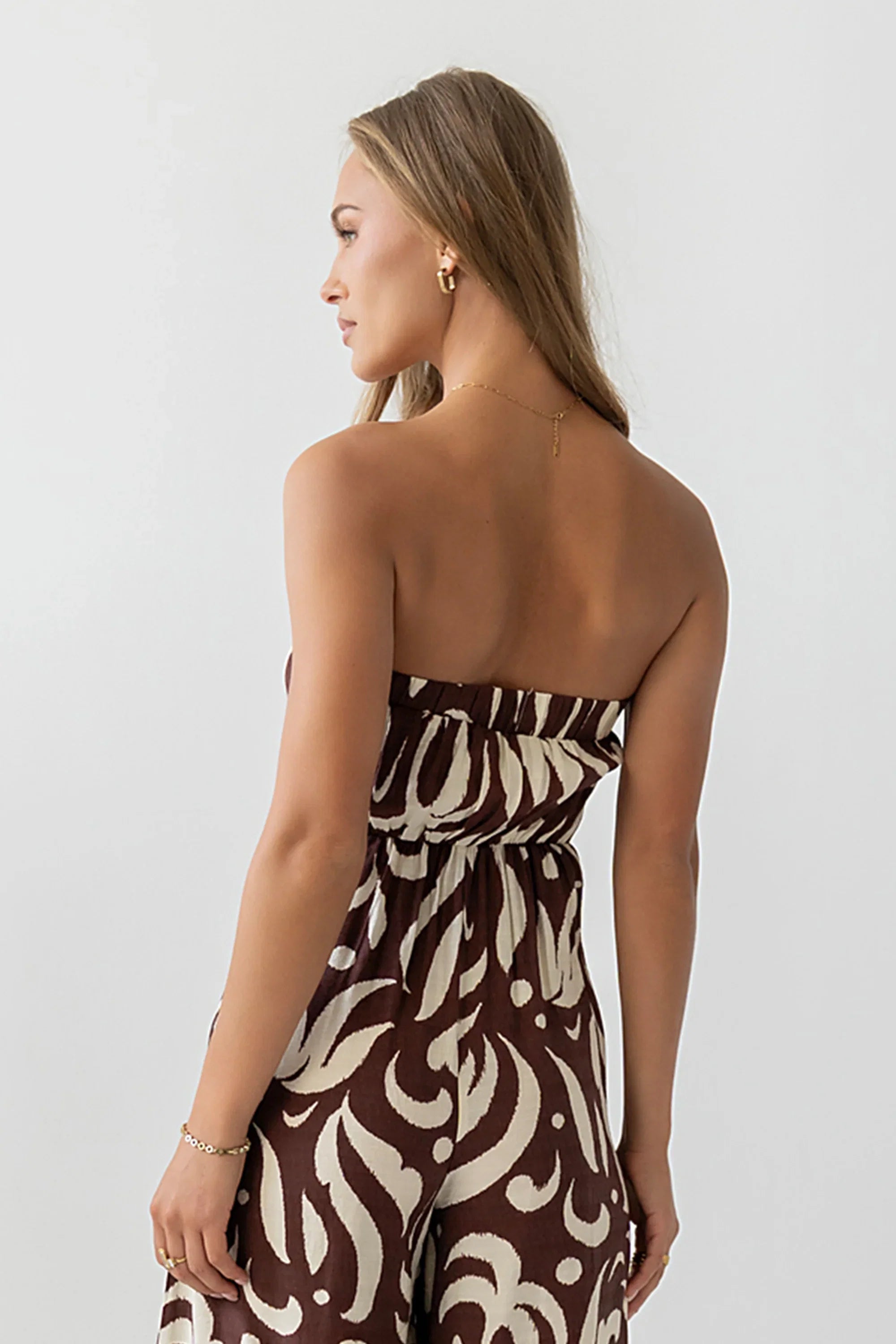 Anya Sleeveless Abstract Jumpsuit