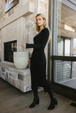 Larissa Ribbed Dress in Black FINAL SALE