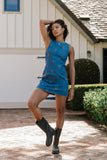Kesley Embroidered Mini Dress