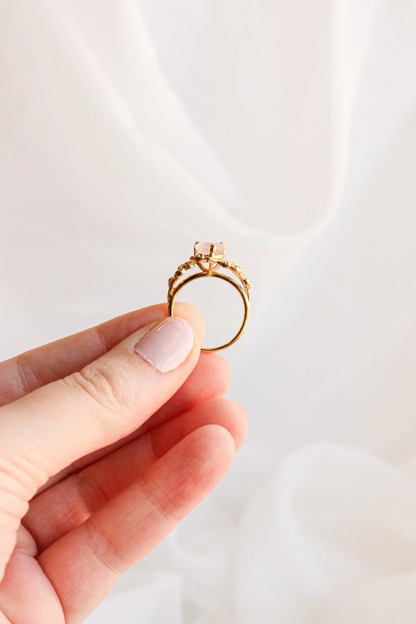 Seraphina Rose Quartz Ring