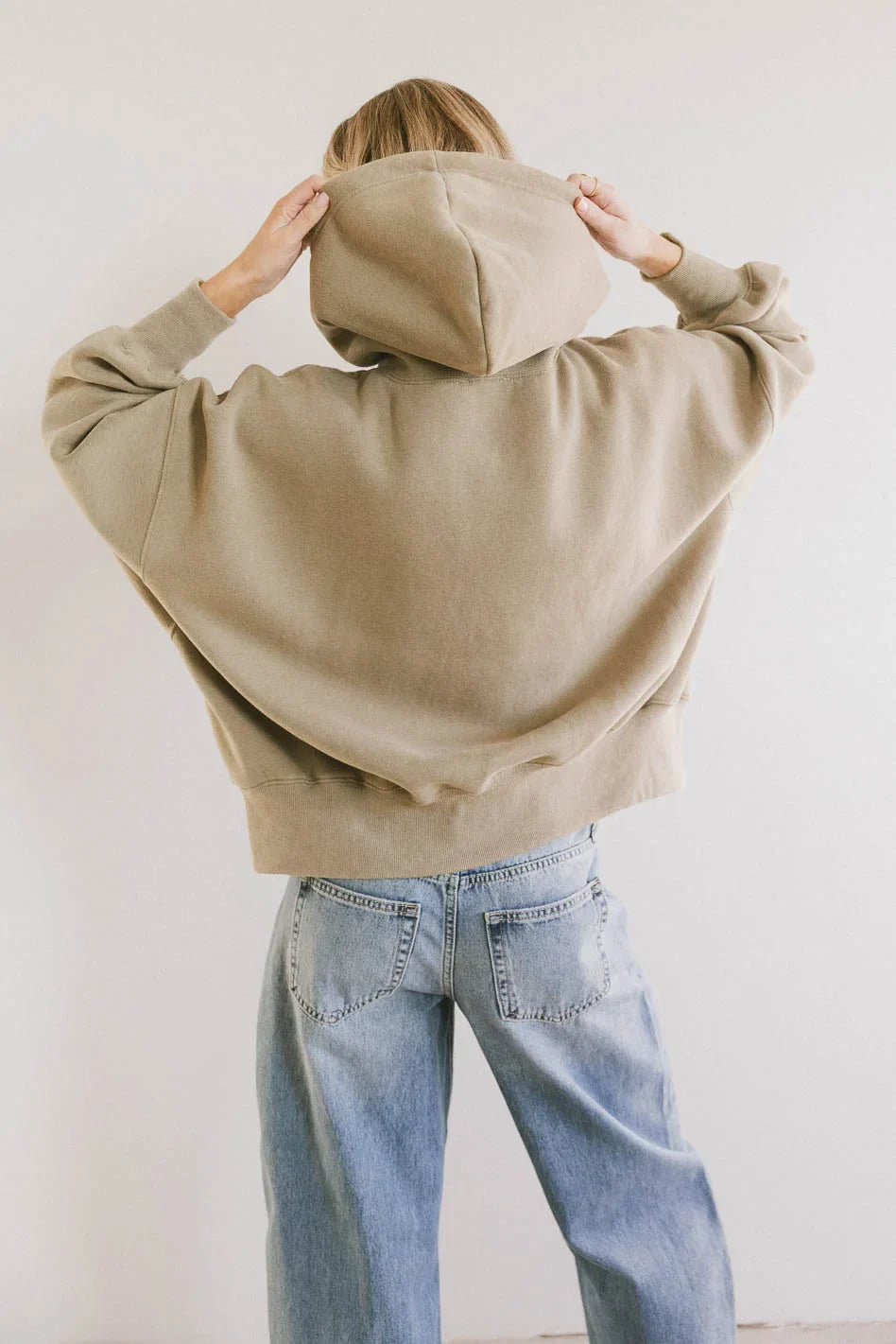 Andie Oversized Hoodie in Sage FINAL SALE