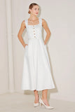 SUMMER SOCIAL WHITE MIDI DRESS FINAL SALE