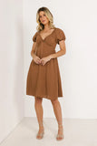 Reno Twist Dress in Brown FINAL SALE
