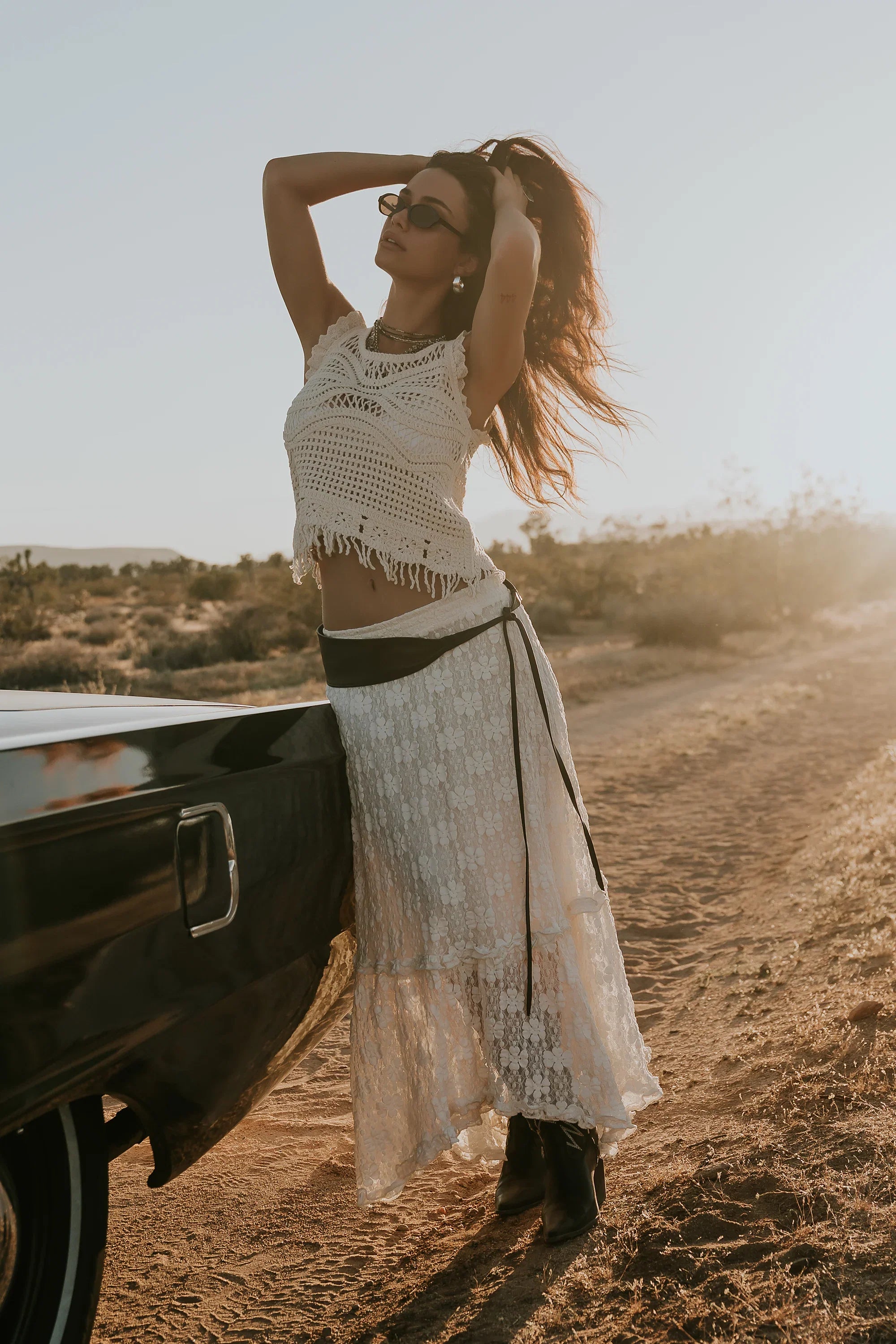 Jasmine Lace Maxi Skirt