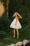 Jovie Contrast Mini Dress in Cream FINAL SALE