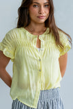 Kaytee Striped Top in Yellow