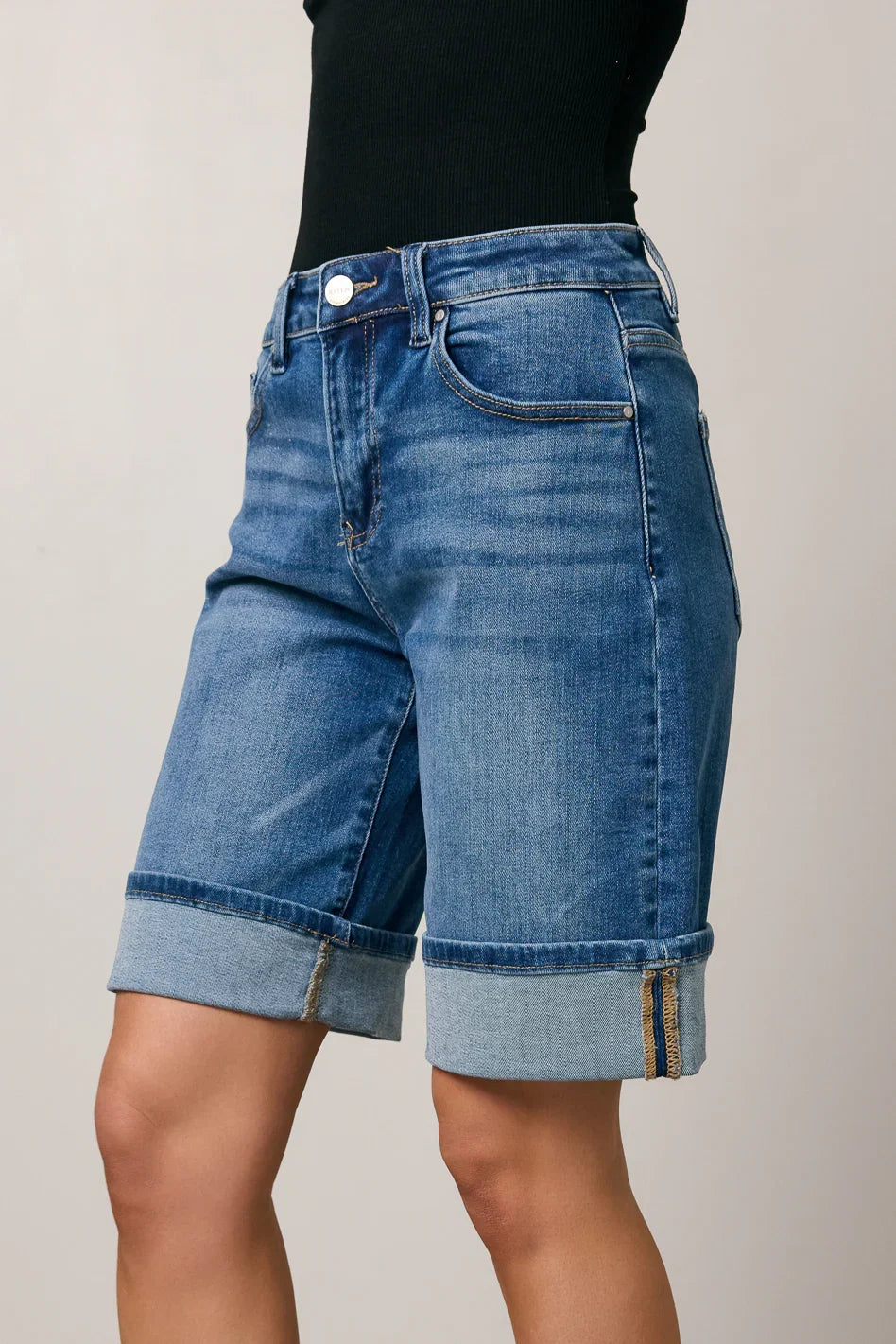 Gianna Cuffed Bermuda Shorts FINAL SALE