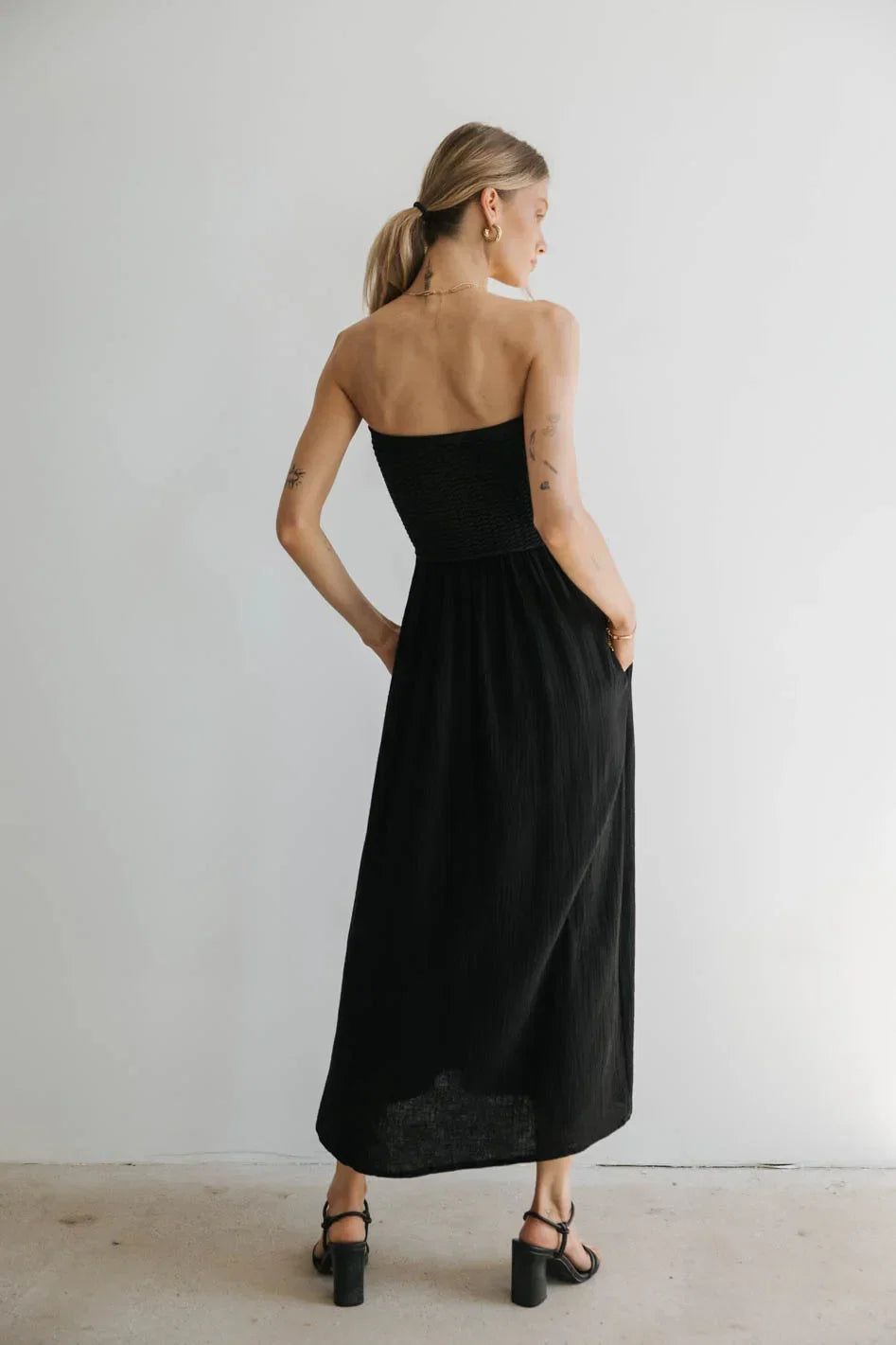 Kyra Crocheted Halter Dress FINAL SALE
