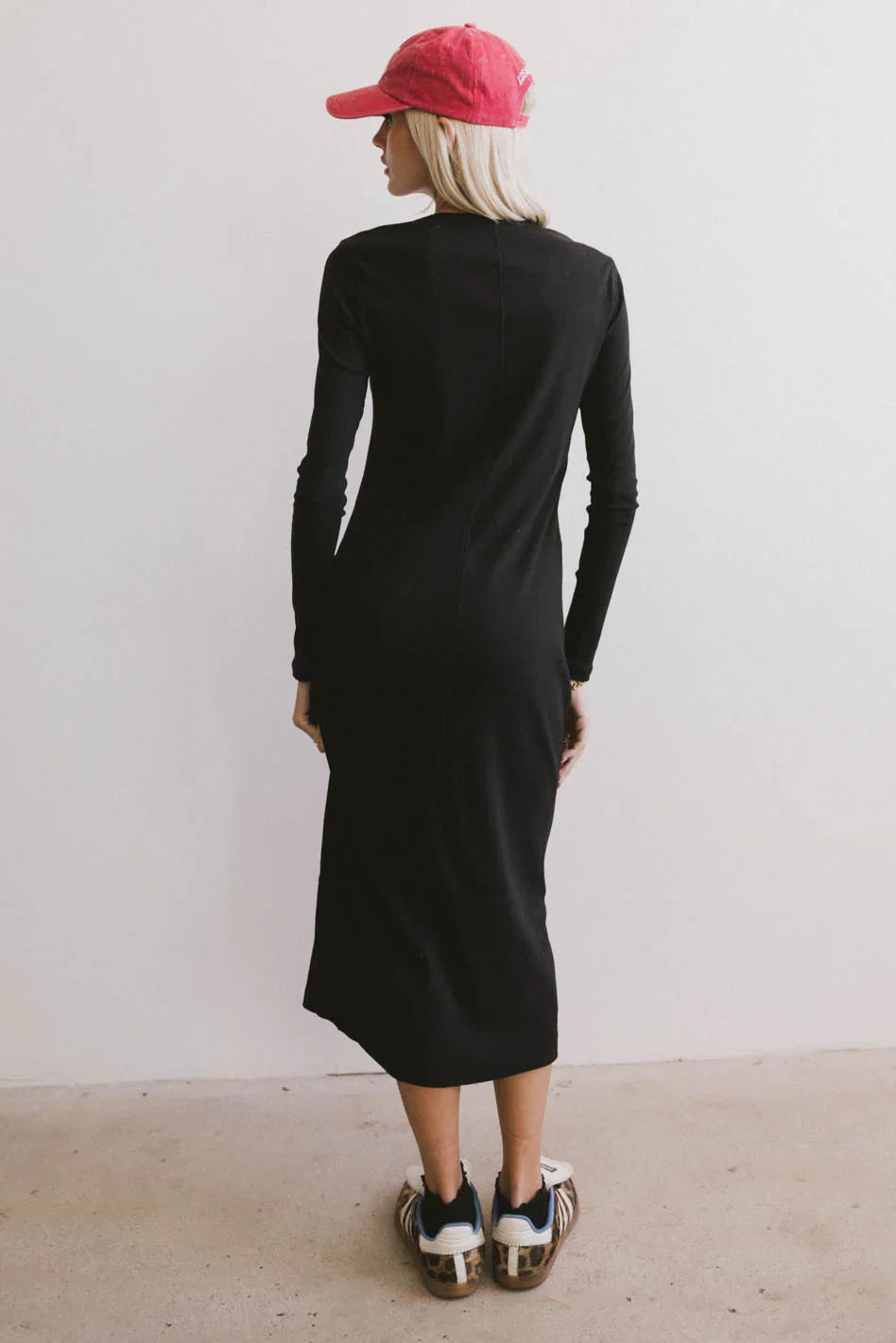 Hollis Ribbed Dress in Black FINAL SALE