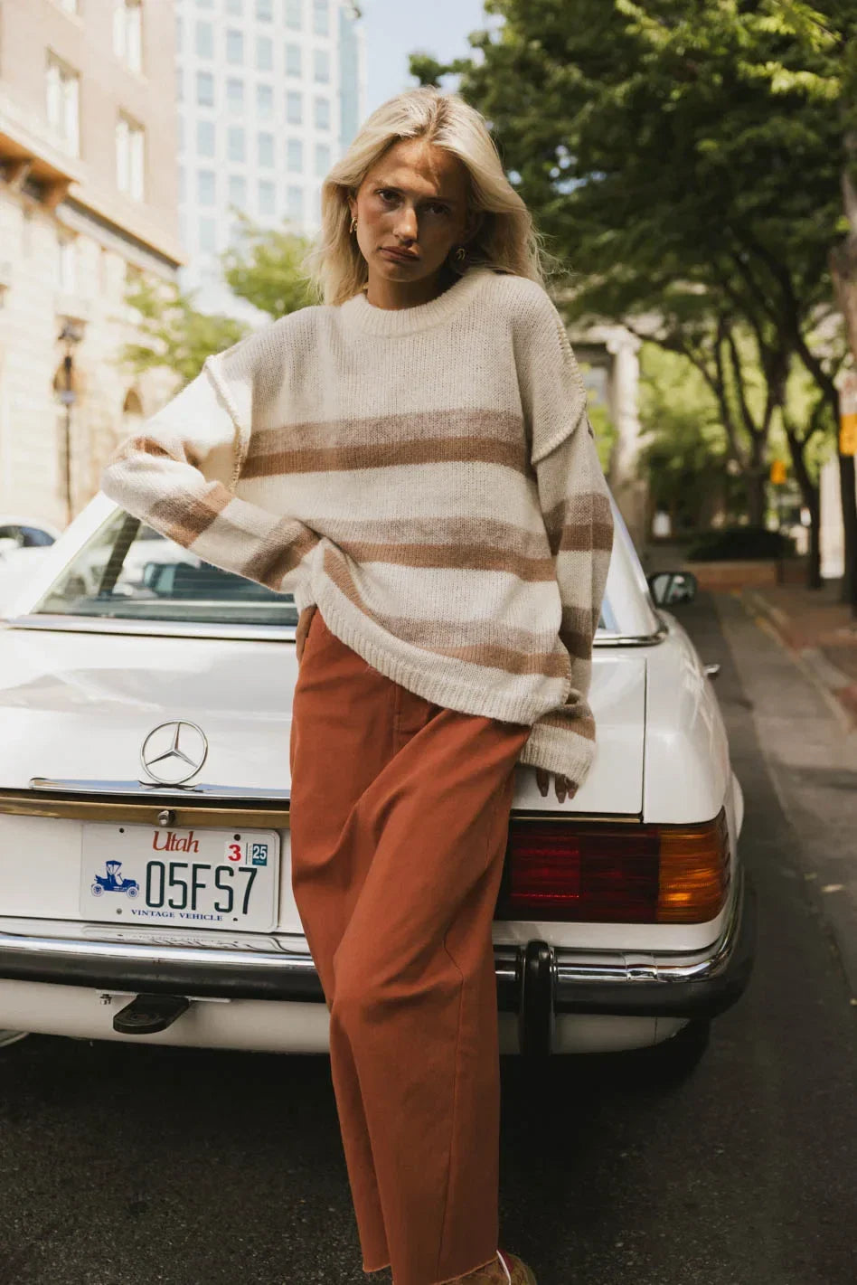 Allurah Striped Sweater FINAL SALE