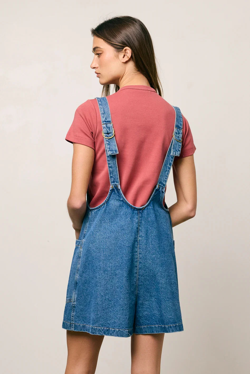 Scottie Denim Overalls in Medium Wash FINAL SALE