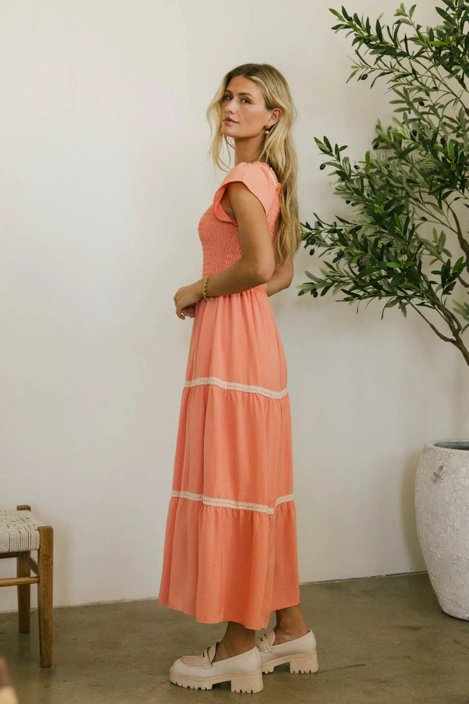 Joy Lace Trim Maxi Dress FINAL SALE