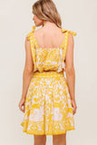 SUNLIT DREAMS TOP SKIRT SET YELLOW