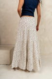 Marlee Floral Maxi Skirt in Cream FINAL SALE
