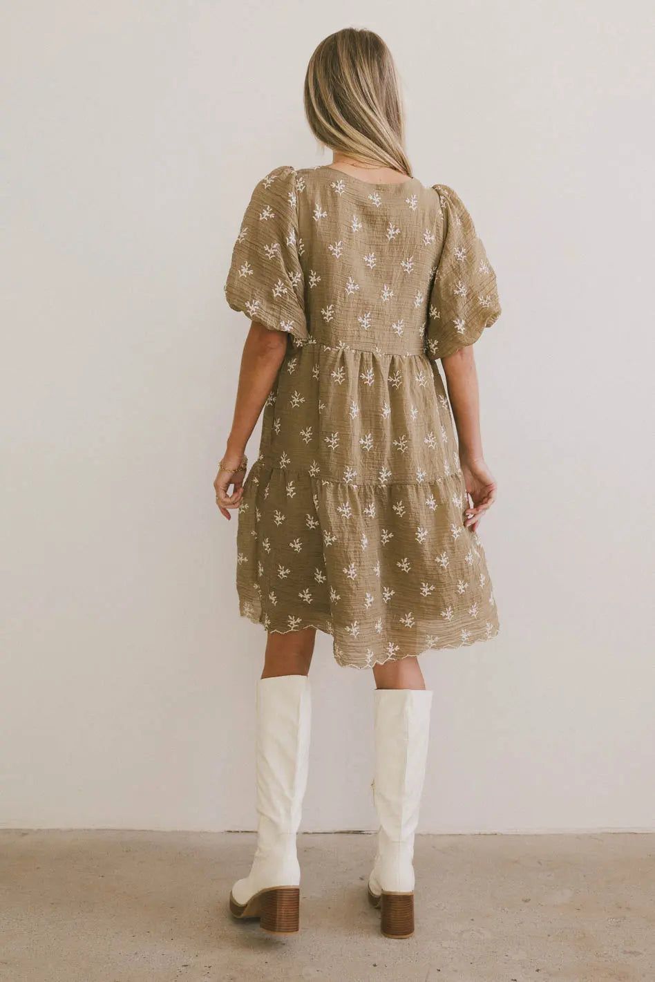 Marco Embroidered Mini Dress FINAL SALE