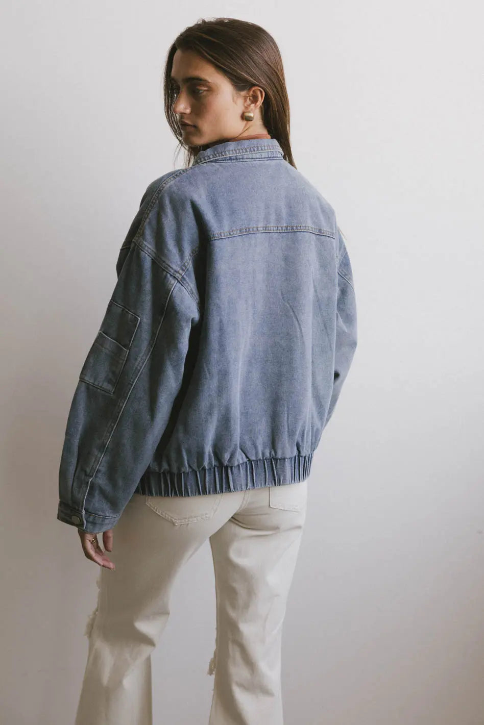 Maeve Denim Bomber Jacket FINAL SALE