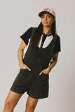 Scottie Denim Overalls in Black FINAL SALE
