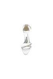 Open Toe Rhinestone Strap Buckle Wedding Shoes