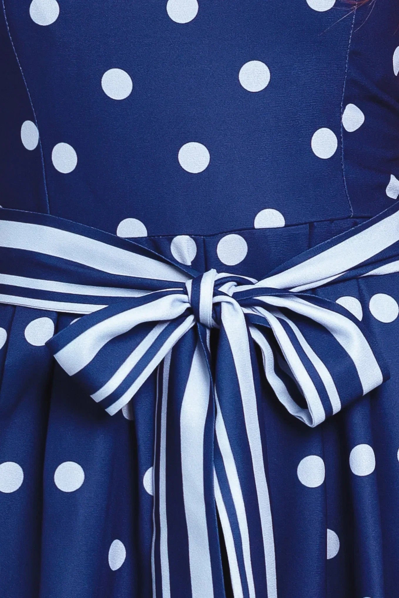 COASTAL SWAY POLKA DOT NAVY JUMPSUIT