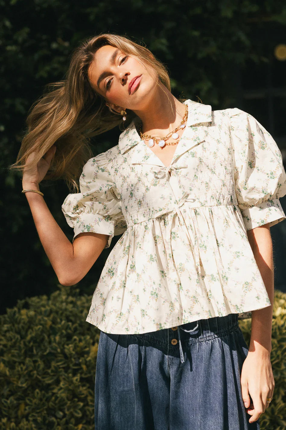Denise Floral Blouse FINAL SALE
