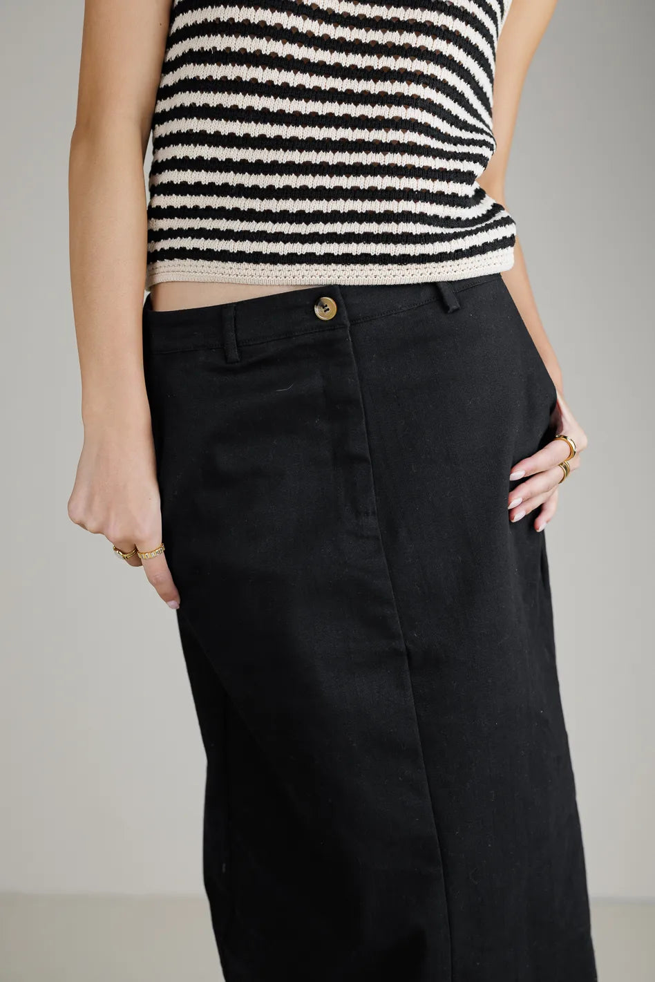 Madelynn Skirt in Black FINAL SALE