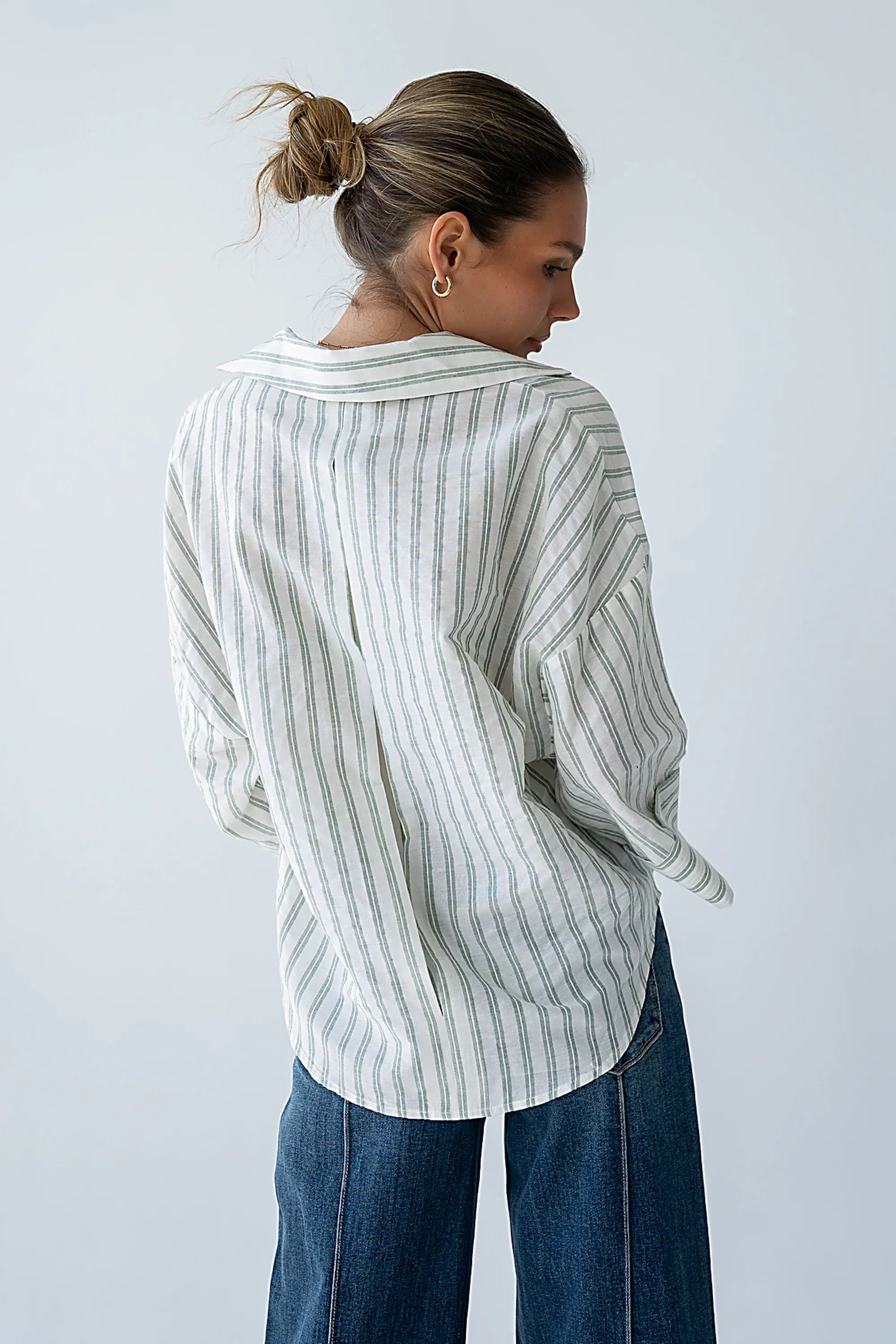 Ollie Striped Button Up