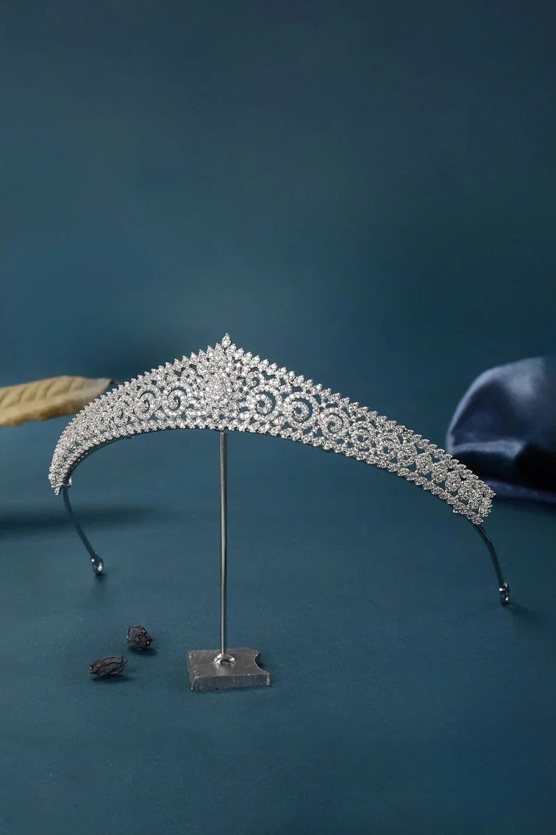 Silver Eternal Zircon Tiara