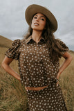 Victoria Floral Bubble Blouse FINAL SALE