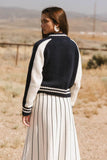 Sebastian Knit Jacket in Navy FINAL SALE
