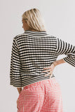 Mason Collared Sweater in Black FINAL SALE