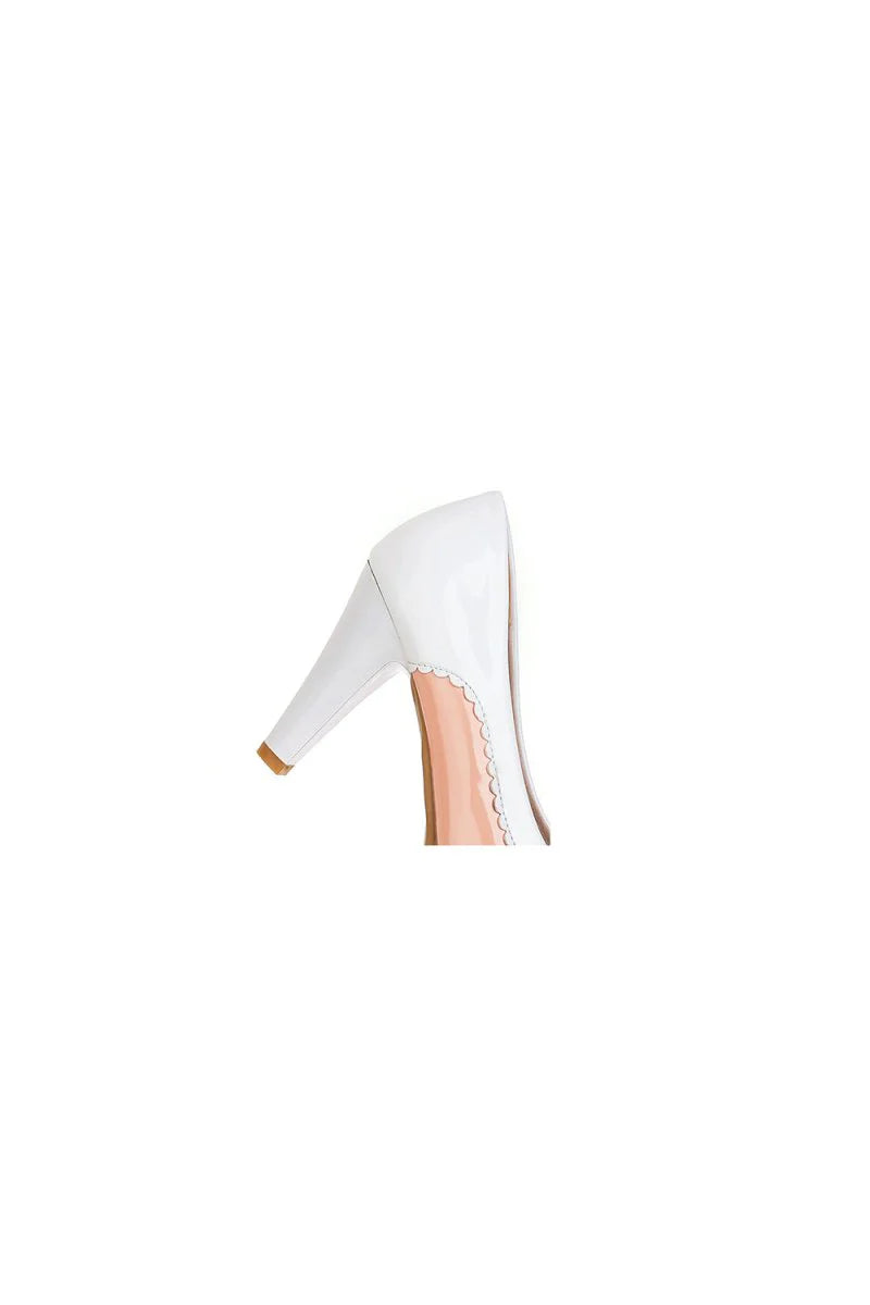 Retro Bowknot High Heels Shoes